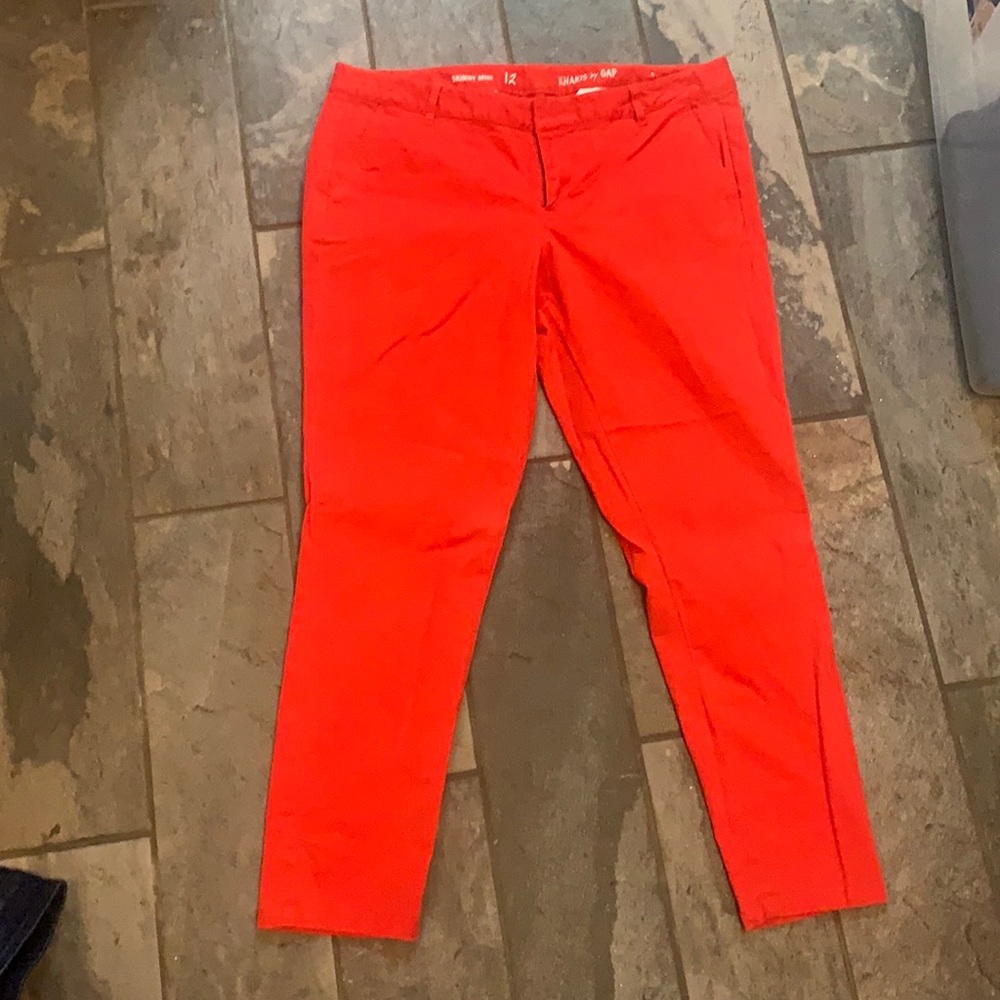 Gap Red Khakis size 12